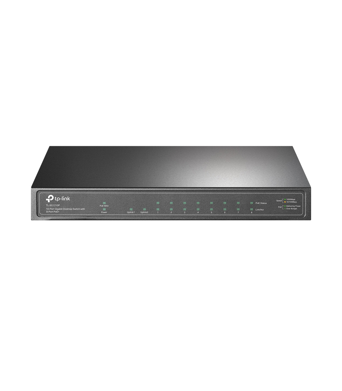 Switch 10 puertos tp - link tl - sg1210p 10 - 100 - 1000 8 puertos poe+ 1 puerto sfp