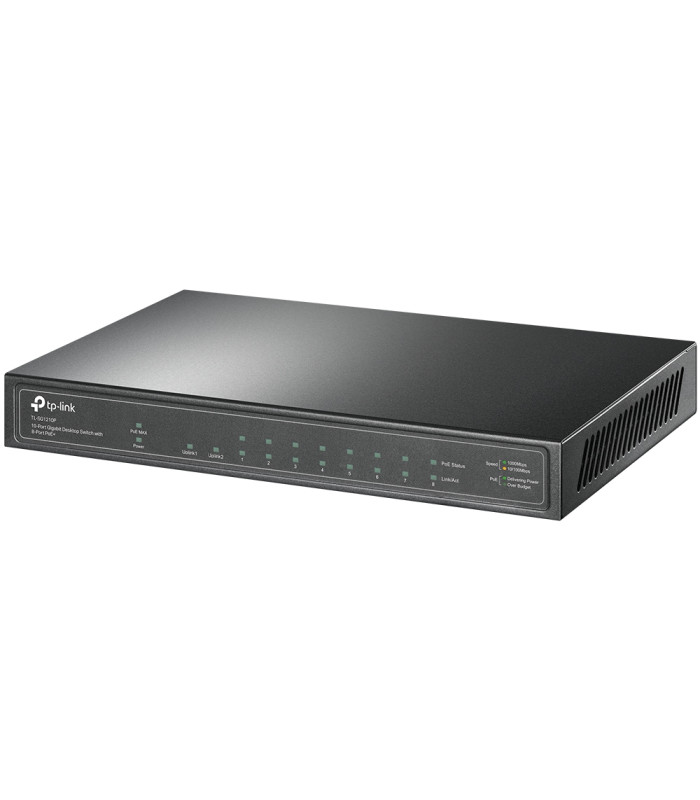 Switch 10 puertos tp - link tl - sg1210p 10 - 100 - 1000 8 puertos poe+ 1 puerto sfp