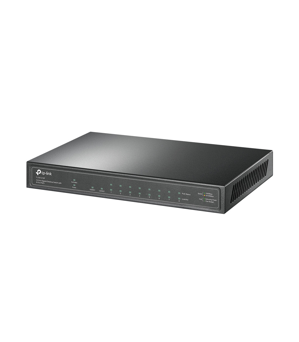 Switch 10 puertos tp - link tl - sg1210p 10 - 100 - 1000 8 puertos poe+ 1 puerto sfp