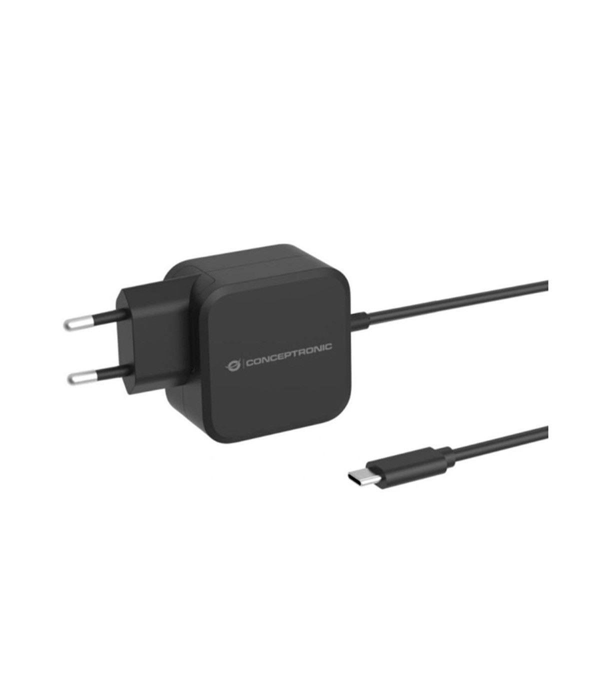 Cargador de pared usb tipo c conceptronic ozul05be pd 3.0 gan 100w