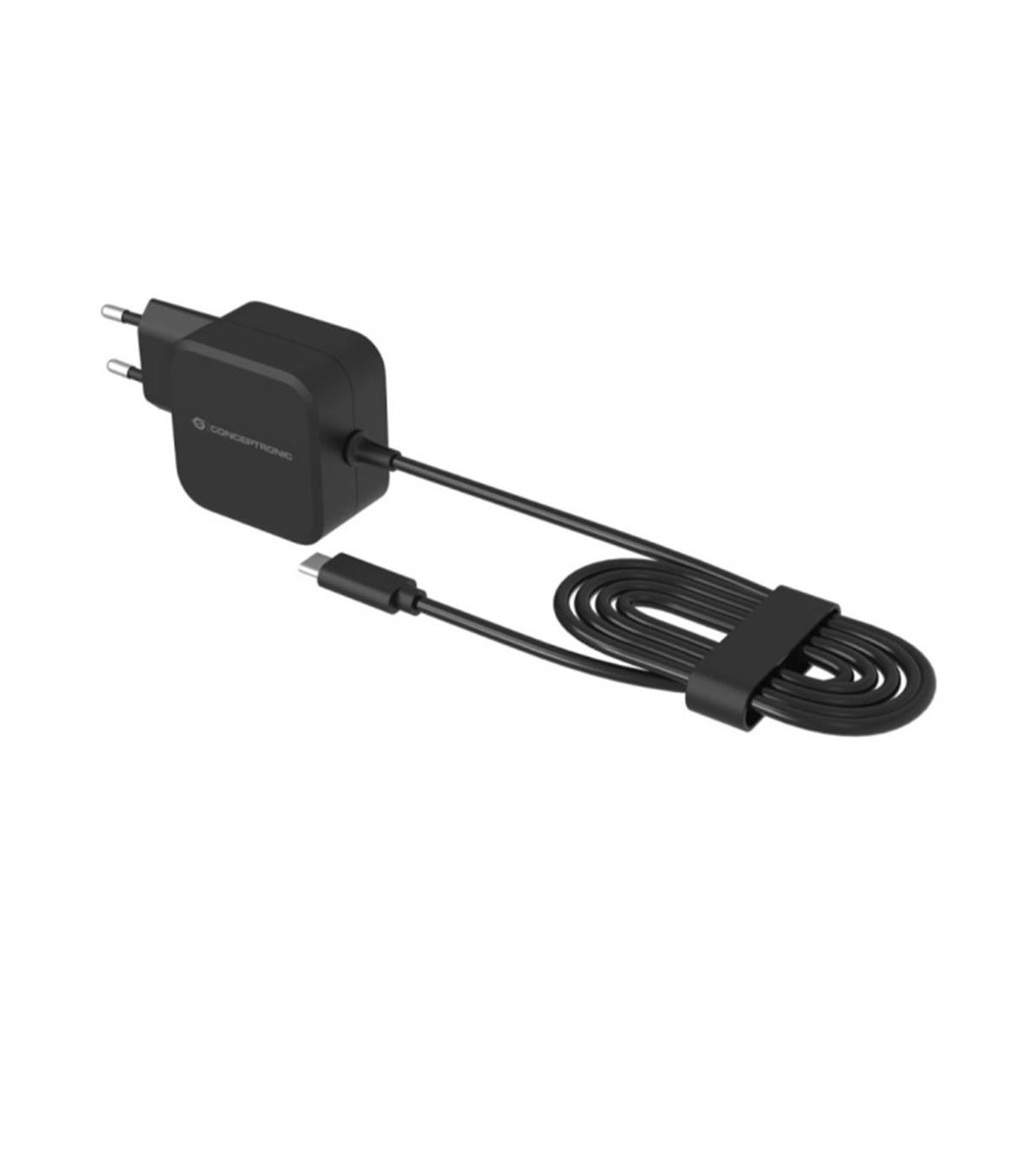 Cargador de pared usb tipo c conceptronic ozul05be pd 3.0 gan 100w