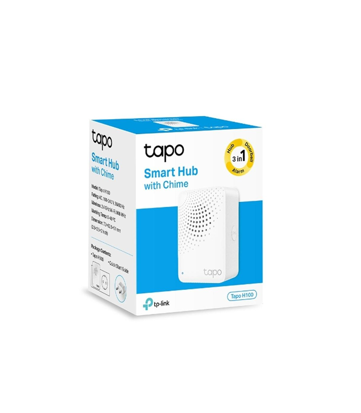 Hub inteligente tp - link tapo h100 con alarma