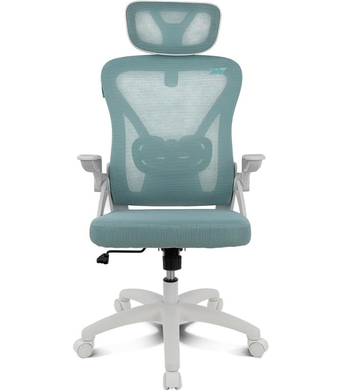 Silla gaming drift drair35 blanca - turquesa