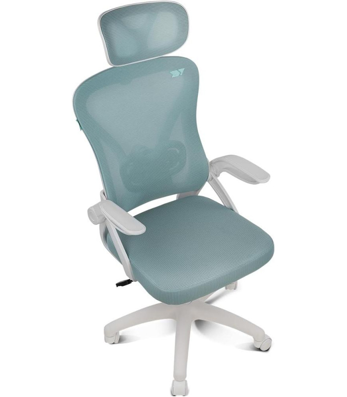 Silla gaming drift drair35 blanca - turquesa