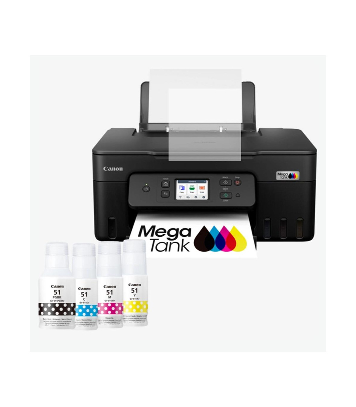 Multifuncion canon pixma g3590 megatank inyeccion color a4 -  11ipm -  tactil -  wifi -  duplex impresion