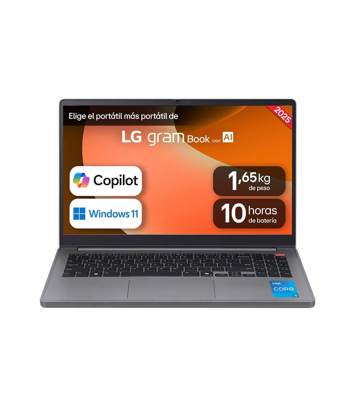 Portatil lg gram 15u50t - g i5 - 1334 -  16gb -  ssd 512gb -  15.6 pulgadas fhd -  w11h