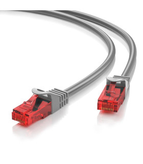 Cable red ewent latiguillo rj45 utp cat6 20m gris