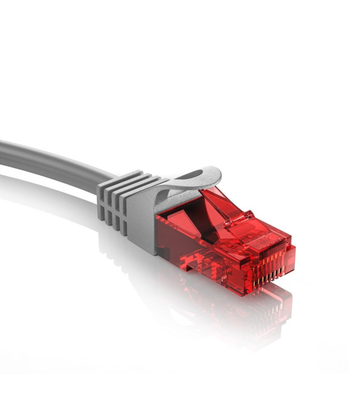 Cable red ewent latiguillo rj45 utp cat6 20m gris