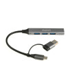 Hub ewent usb tipo c - usb 3.2 4 en 1