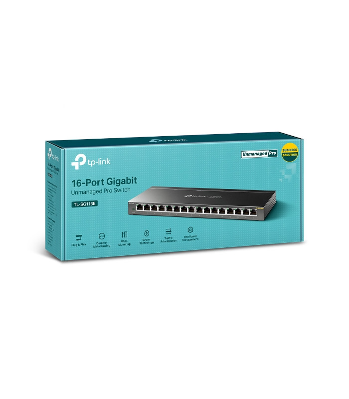Switch 16 puertos tp - link tl - sg116e 10 - 100 - 1000