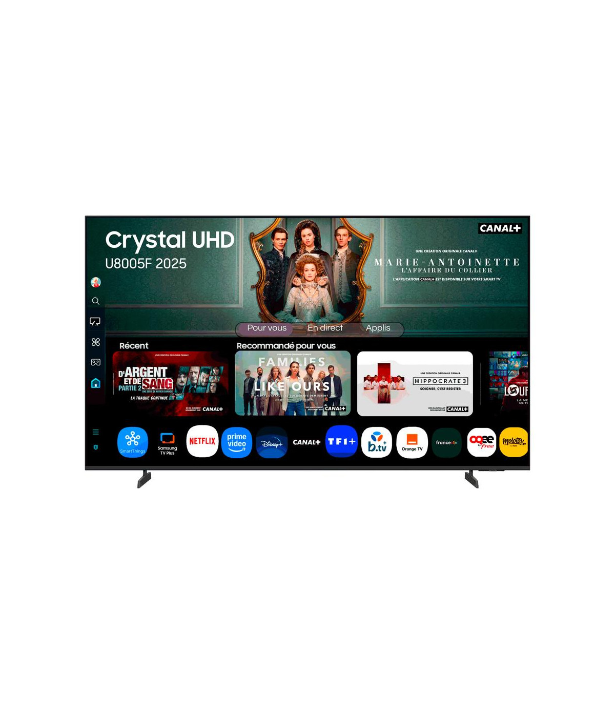 Tv samsung 55 pulgadas led 4k uhd -  tu55u8005f -  smart tv