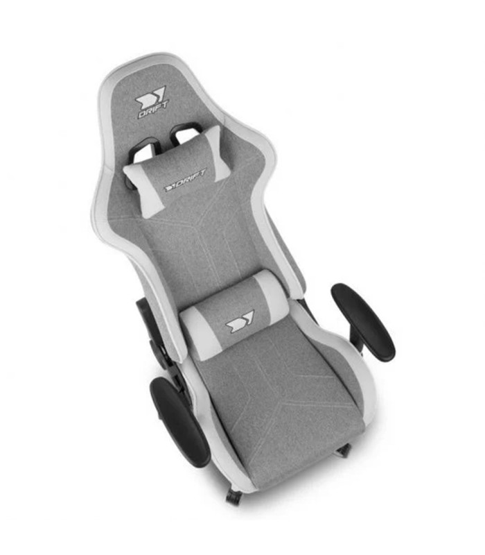 Silla gaming drift dr90 pro gris - blanca