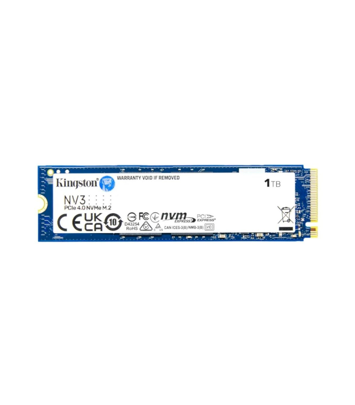 Disco duro interno ssd kingston nv3 1tb m.2 nvme pcie 4.0