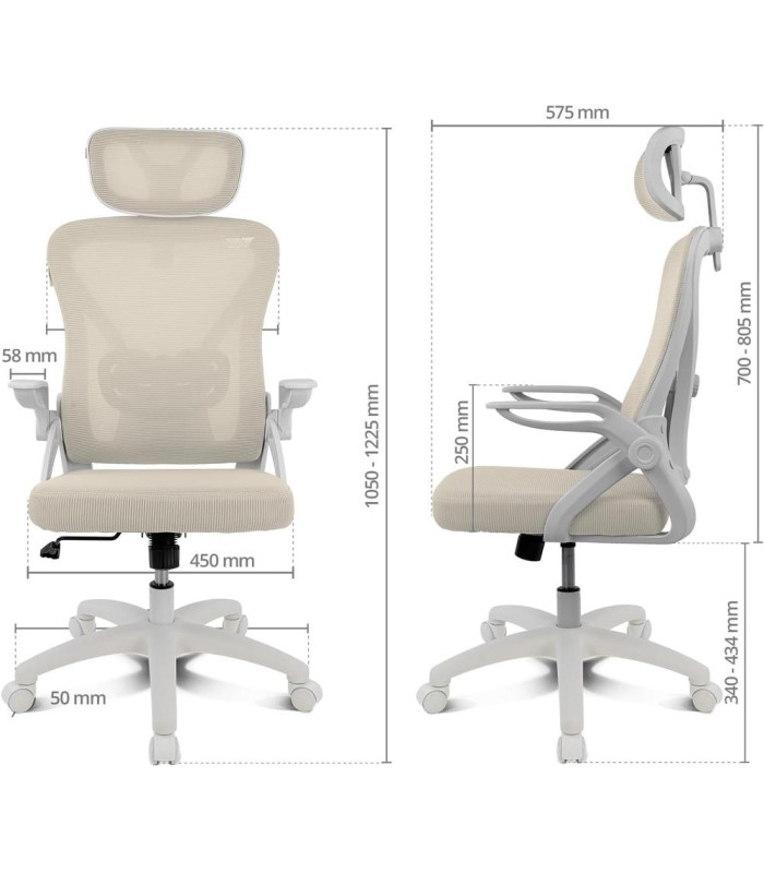 Silla gaming drift drair35 blanca - beige
