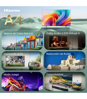 Tv hisense 40 pulgadas qled fhd - 40a4s - smart tv