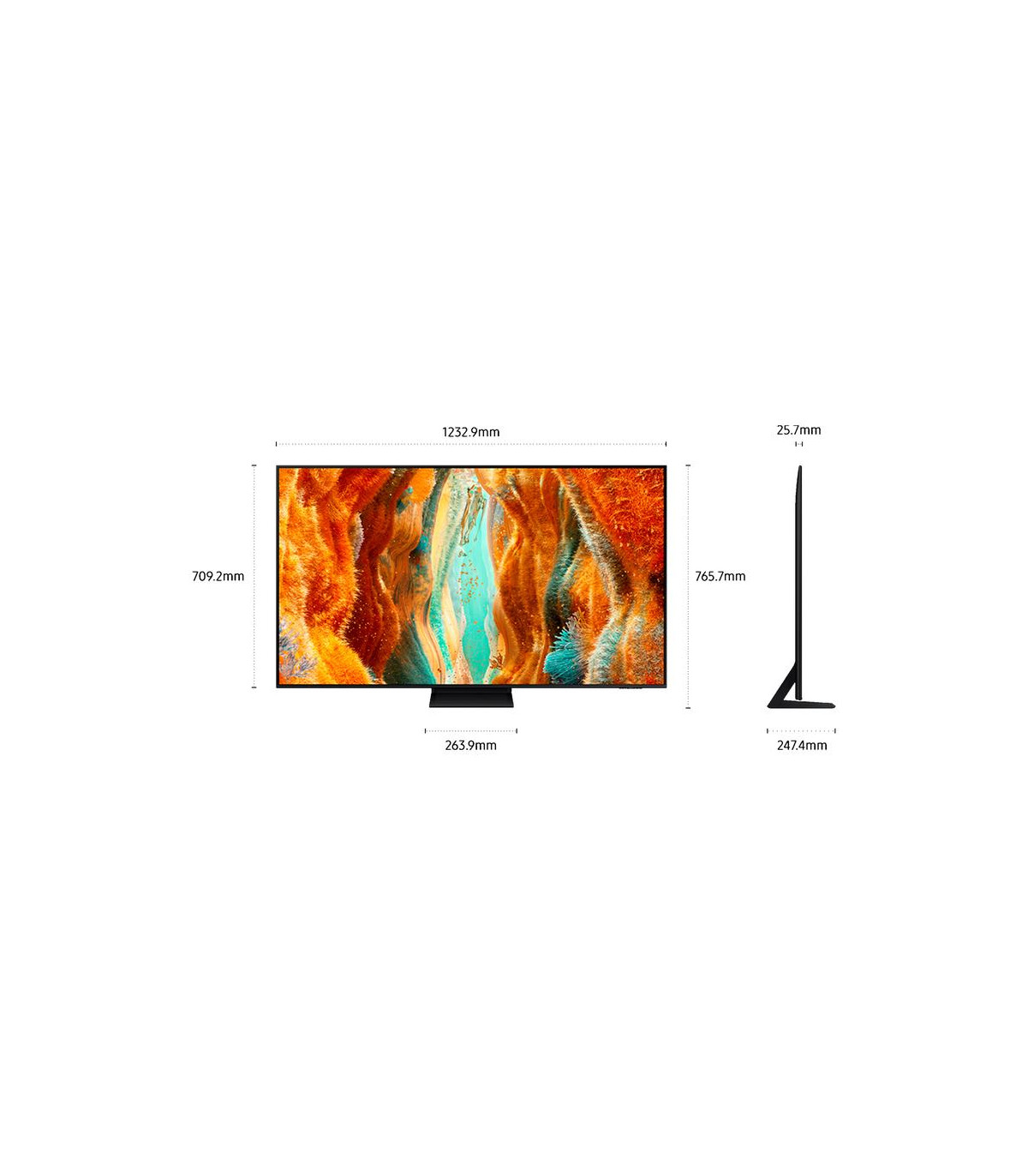 Tv samsung 55 pulgadas neo qled 4k uhd -  tq55qn70f -  smart tv