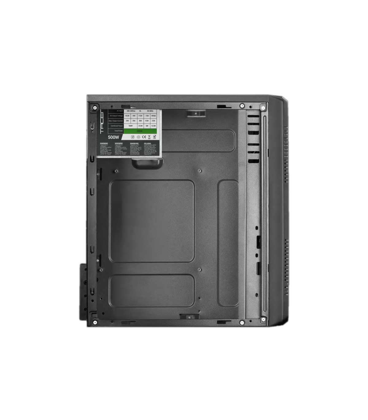 Caja ordenador microatx tacens acm500 fuente 500w negra