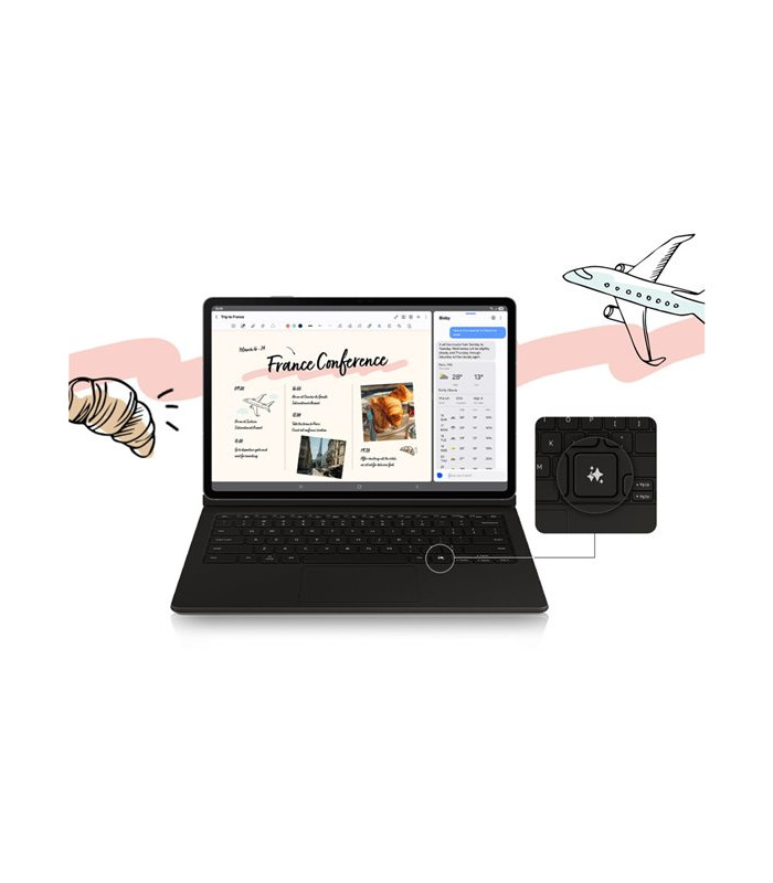 Tablet samsung galaxy tab s10 fe+ 13.1 pulgadas 12gb 256gb gris