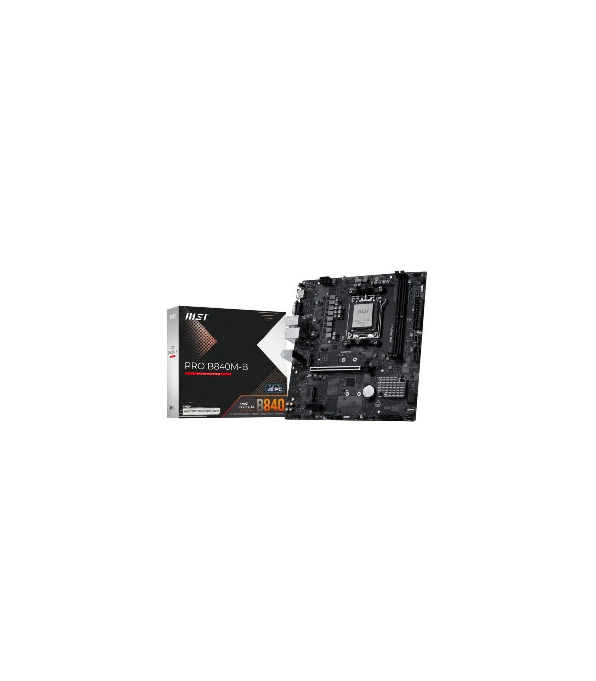 Placa base msi am5 pro b840m - b ddr5 matx