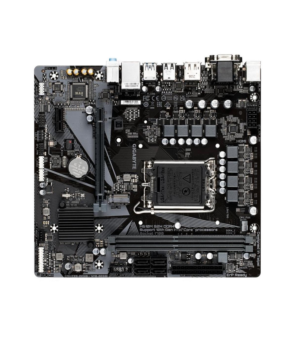 Placa base gigabyte h610m s2h v3 ddr4 matx 2xddr4