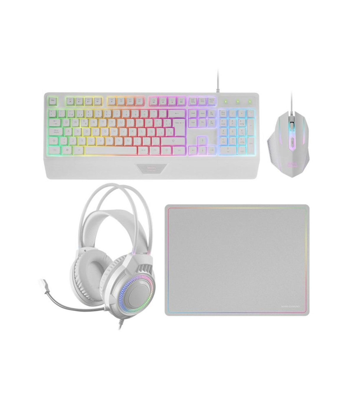 Kit mars gaming mcp124prowes blanco
