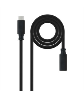 Cable nanocable usb - c 3.2 gen2x2 100w c - m - h 1.5m alargador