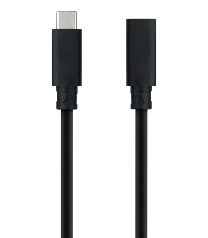 Cable nanocable usb - c 3.2 gen2x2 100w c - m - h 1.5m alargador