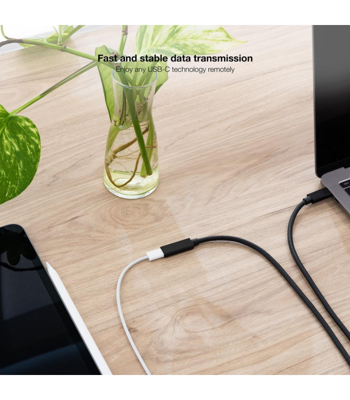 Cable nanocable usb - c 3.2 gen2x2 100w c - m - h 1.5m alargador