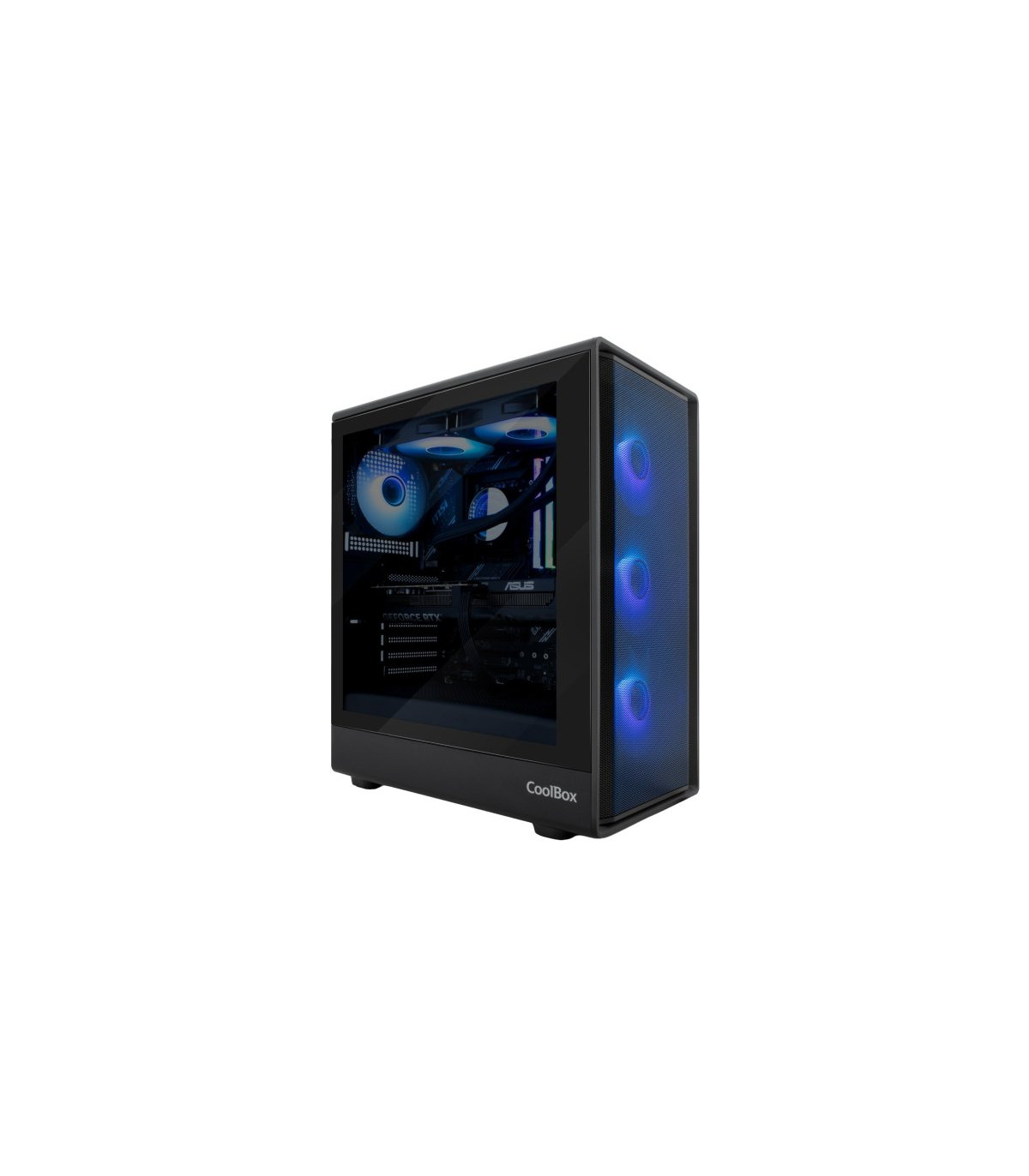 Caja ordenador gaming coolbox ga700 darkside atx cristal templado negra