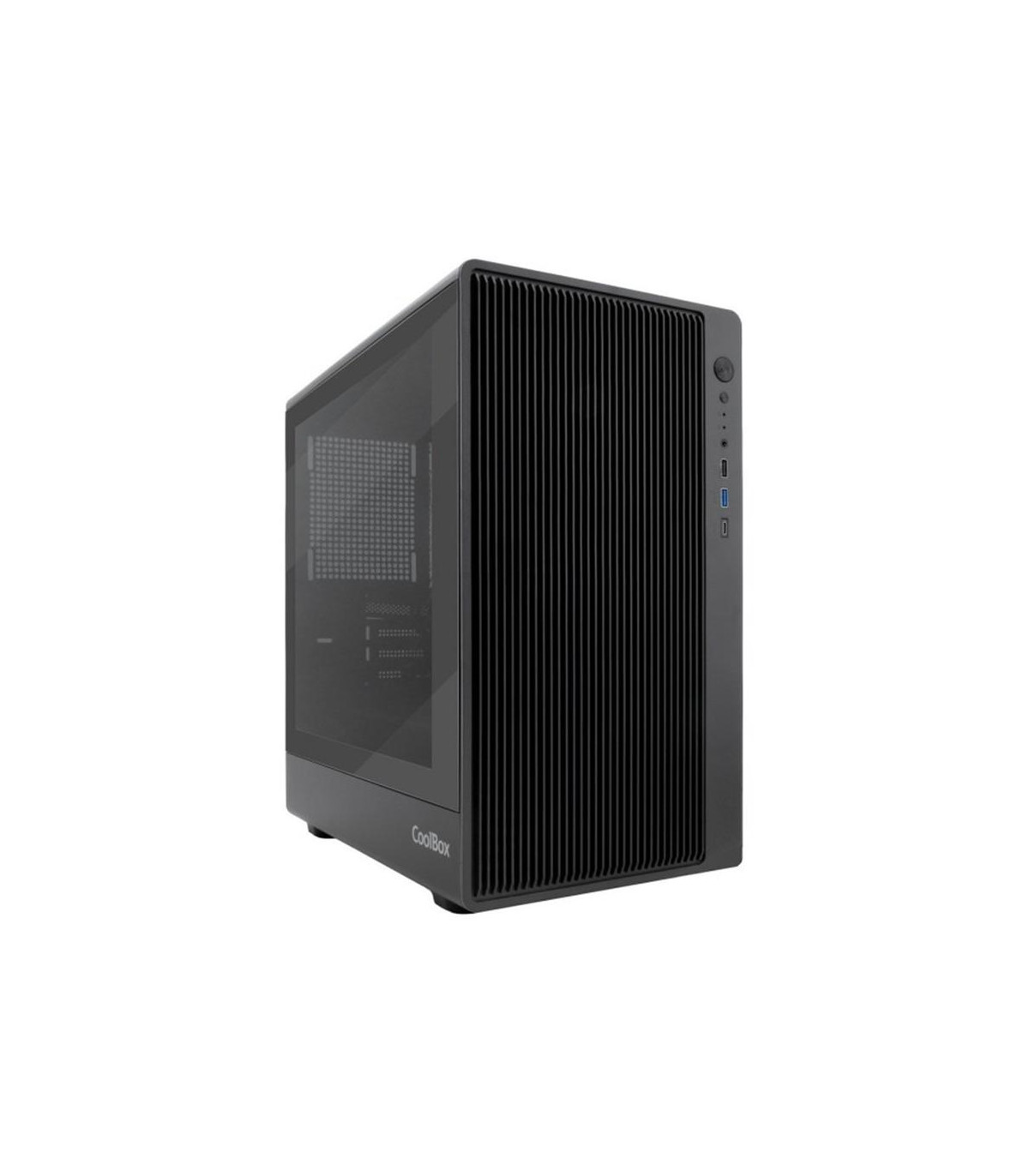 Caja ordenador gaming coolbox gm350 darkface matx cristal templado negra