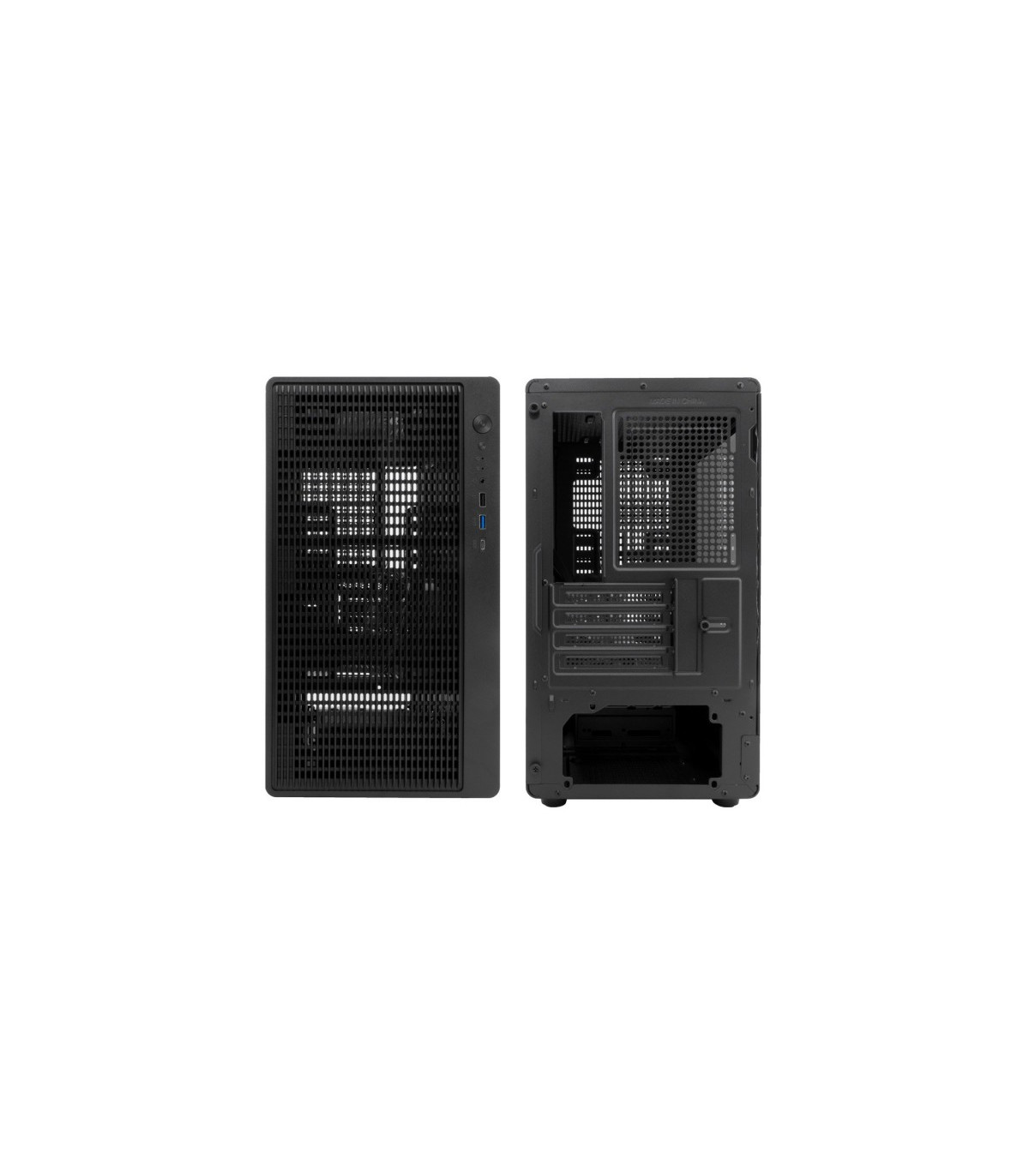 Caja ordenador gaming coolbox gm350 darkface matx cristal templado negra