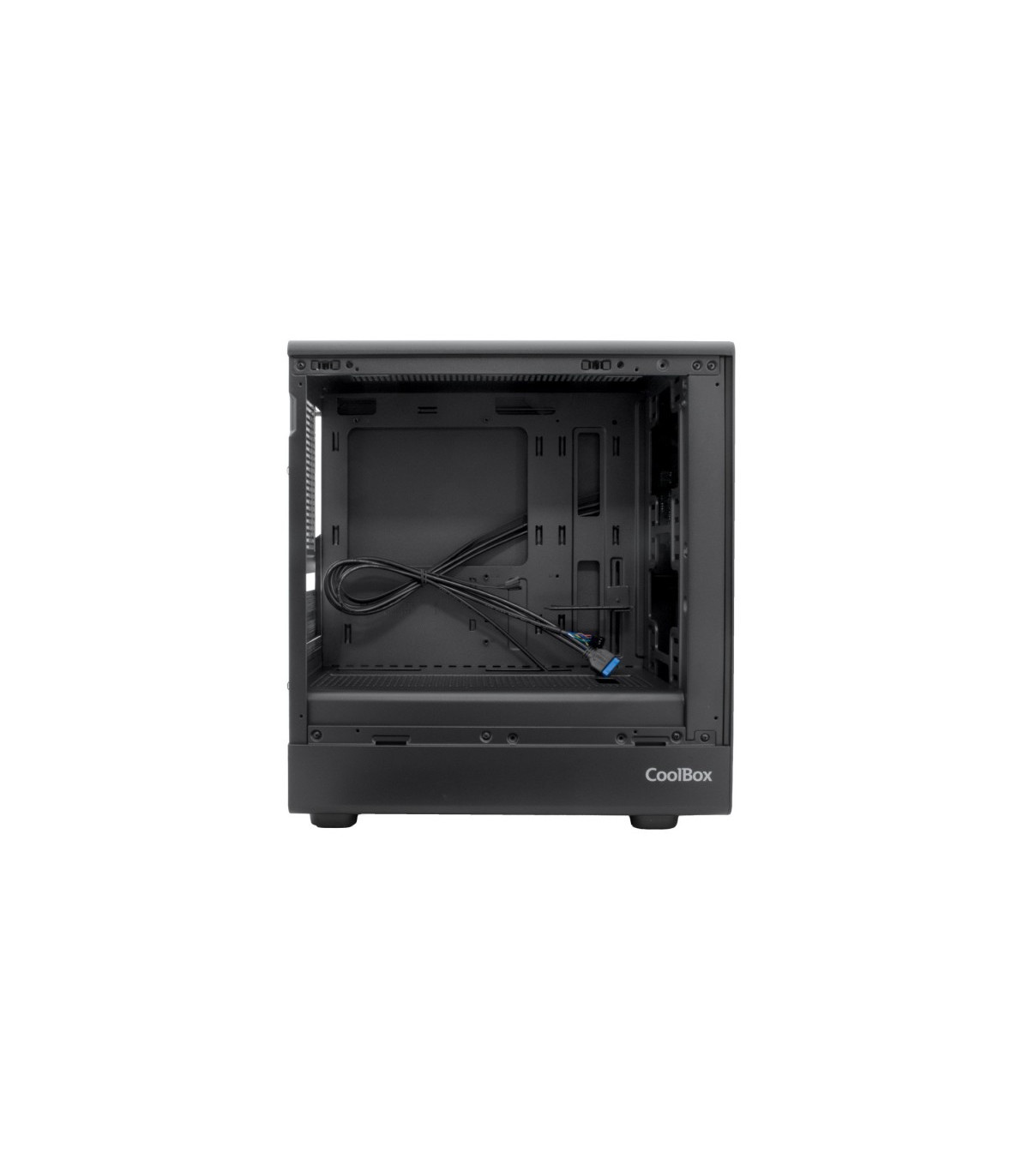 Caja ordenador gaming coolbox gm350 darkface matx cristal templado negra