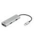 Adaptador act connectivity usb - c a 2 hdmi 4k - usb a