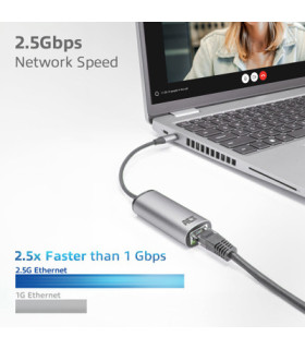 Adaptador act connectivity usb - c a rj45 ethernet 2.5gb