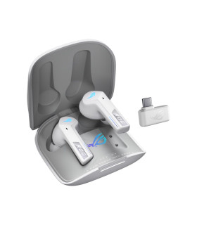 Auriculares gaming asus rog cetra true wireless speednova inalambrico blanco
