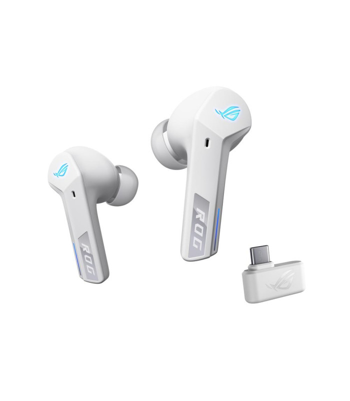 Auriculares gaming asus rog cetra true wireless speednova inalambrico blanco