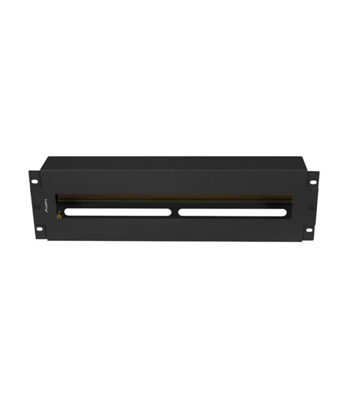 Panel lanberg de distribucion de tension 19'' 3u con rail din ts - 35 negro
