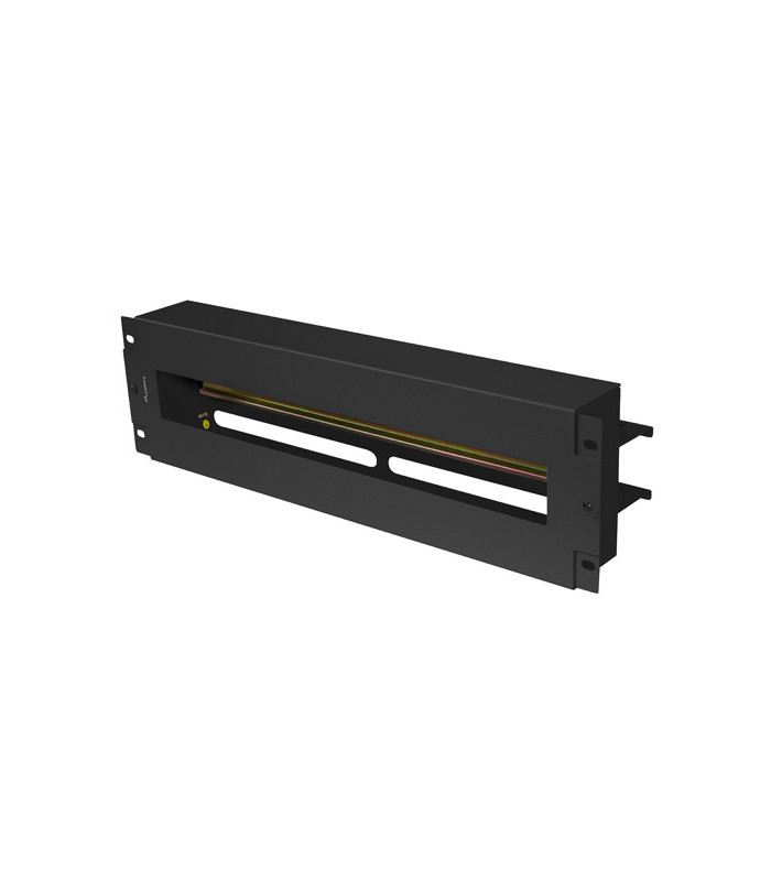 Panel lanberg de distribucion de tension 19'' 3u con rail din ts - 35 negro