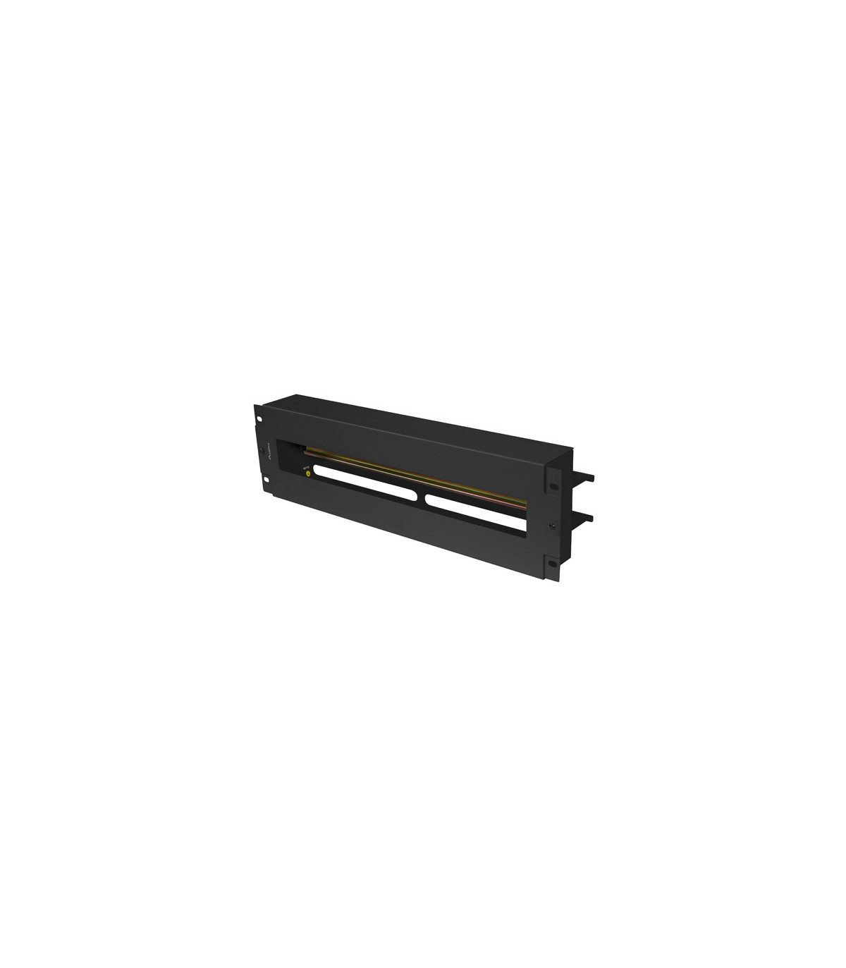 Panel lanberg de distribucion de tension 19'' 3u con rail din ts - 35 negro