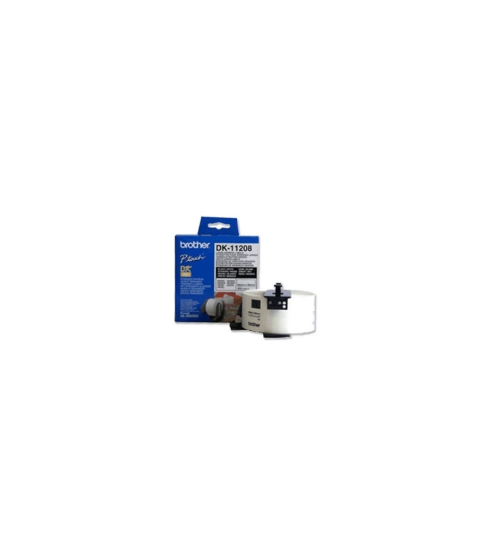Etiquetas papel precortada brother dk11208 38 x 90 mm 400 - e ql - 500 ql - 550 650td