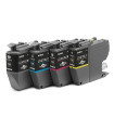 Pack cartuchos tinta brother lc421xlval negro cian magenta amarillo 500 paginas