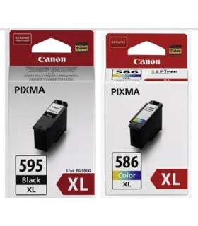 Multipack canon pg - 595xl - cl - 586xl pvp 4x6 photo paper gp - 501 50 hojas