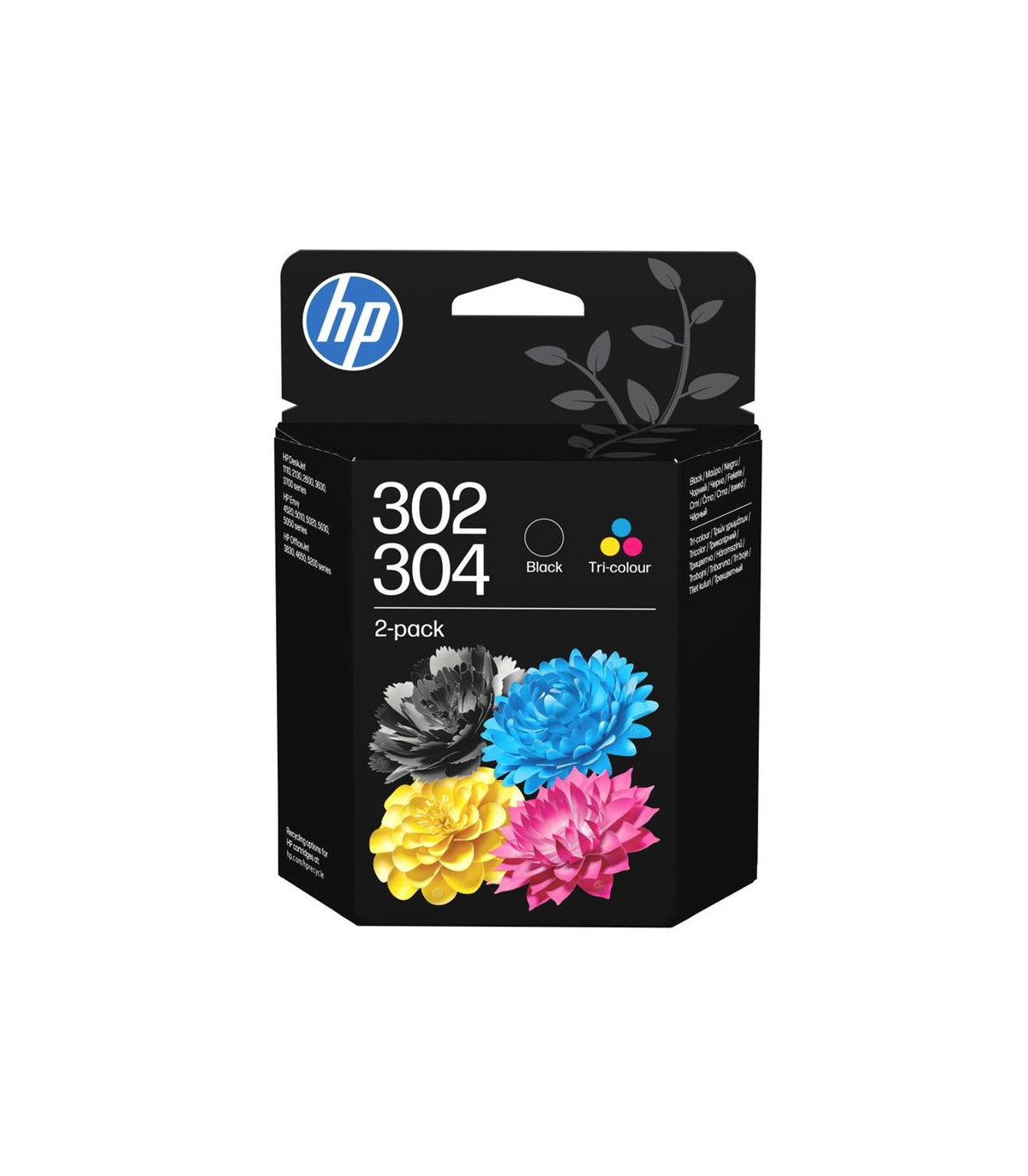 Pack cartucho tinta hp 302 - 304 tricolor -  negro