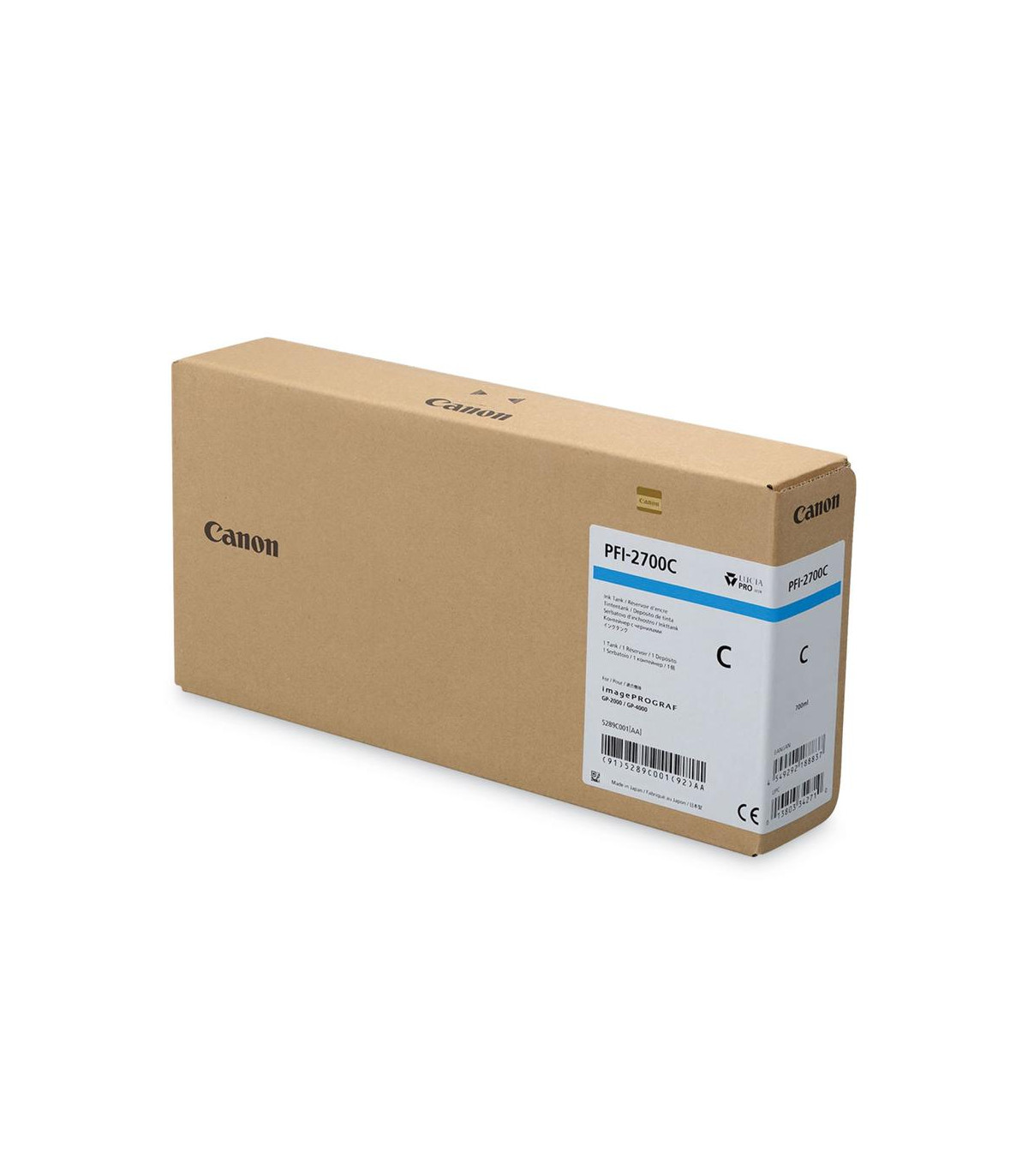 Cartucho tinta gran formato canon pfi - 2700 cian