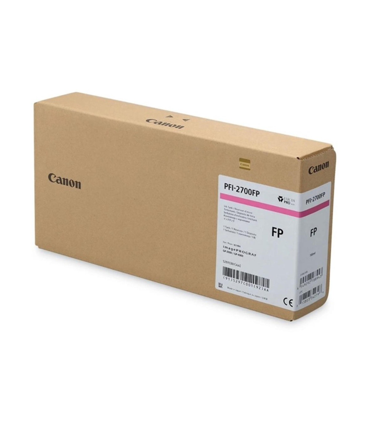 Cartucho tinta gran formato canon pfi - 2700 rosa fluorescente