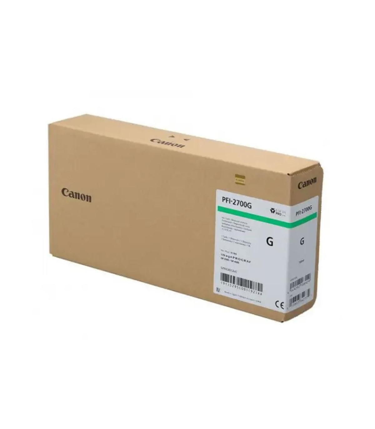 Cartucho tinta gran formato canon pfi - 2700 verde