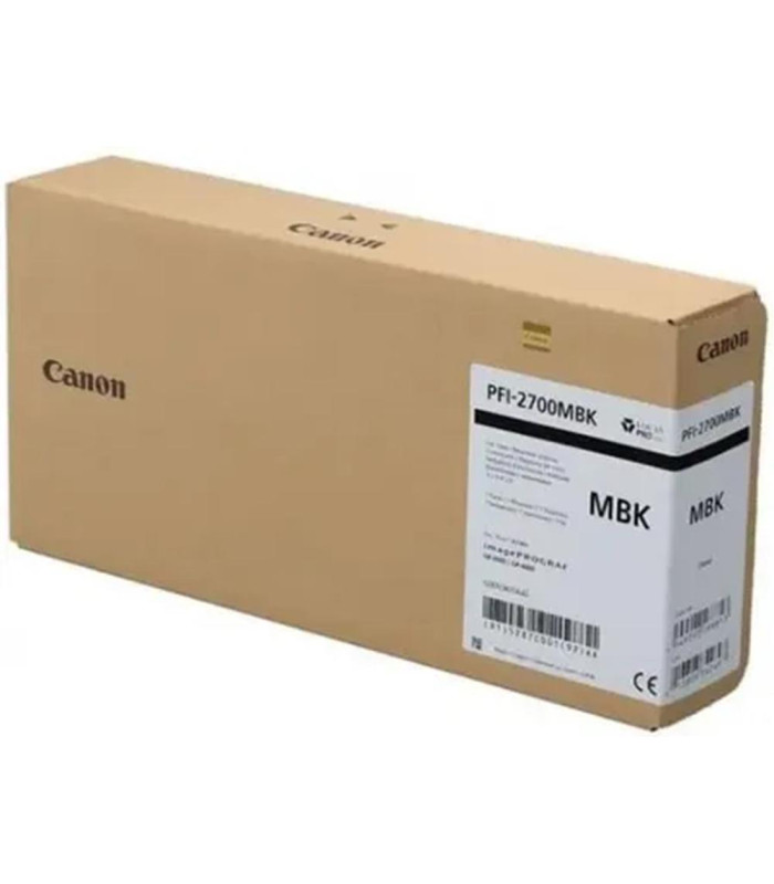 Cartucho tinta gran formato canon pfi - 2700 negro mate